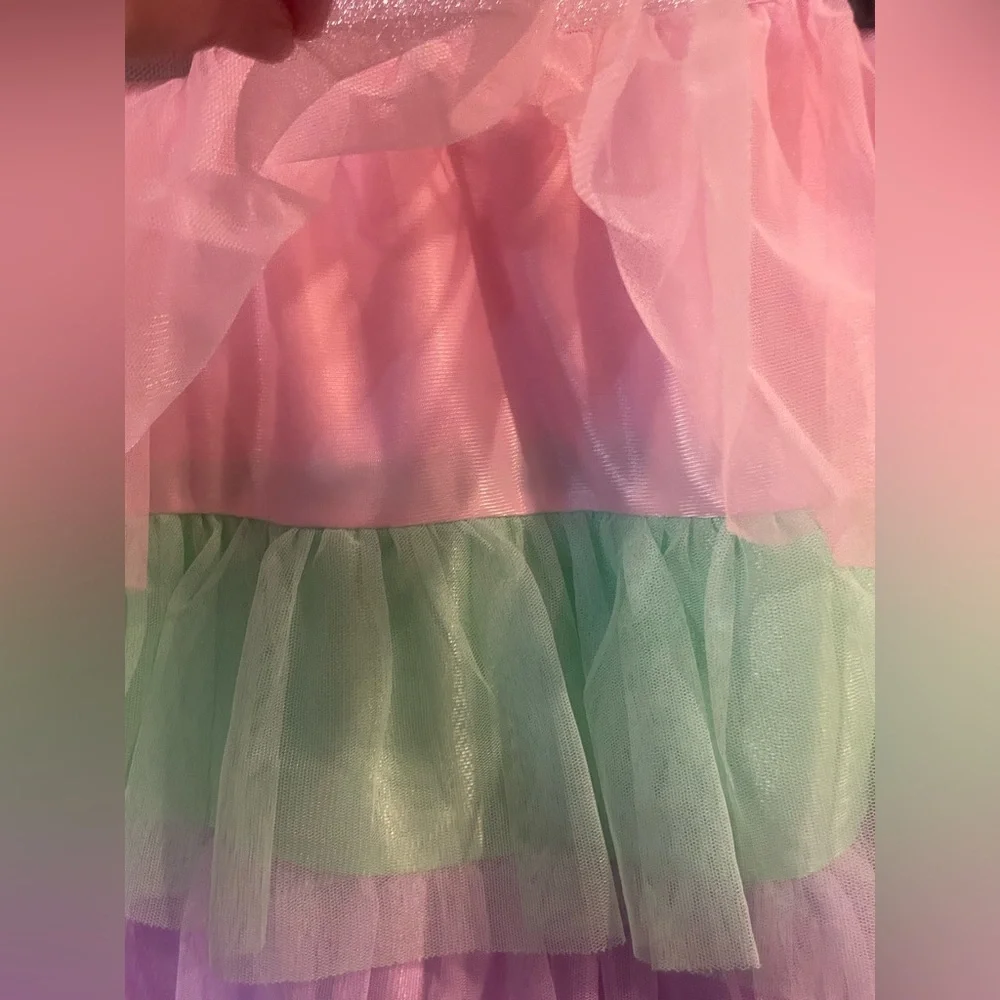 Way To Celebrate Easter Tutu‎ Skirt XL 14-16 Pastel Tiered Mesh NWT